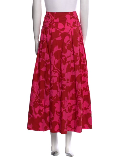 ME+EM Floral Print Midi Length Skirt