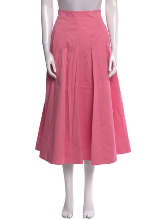 ME+EM Pleated Accents Midi Length Skirt