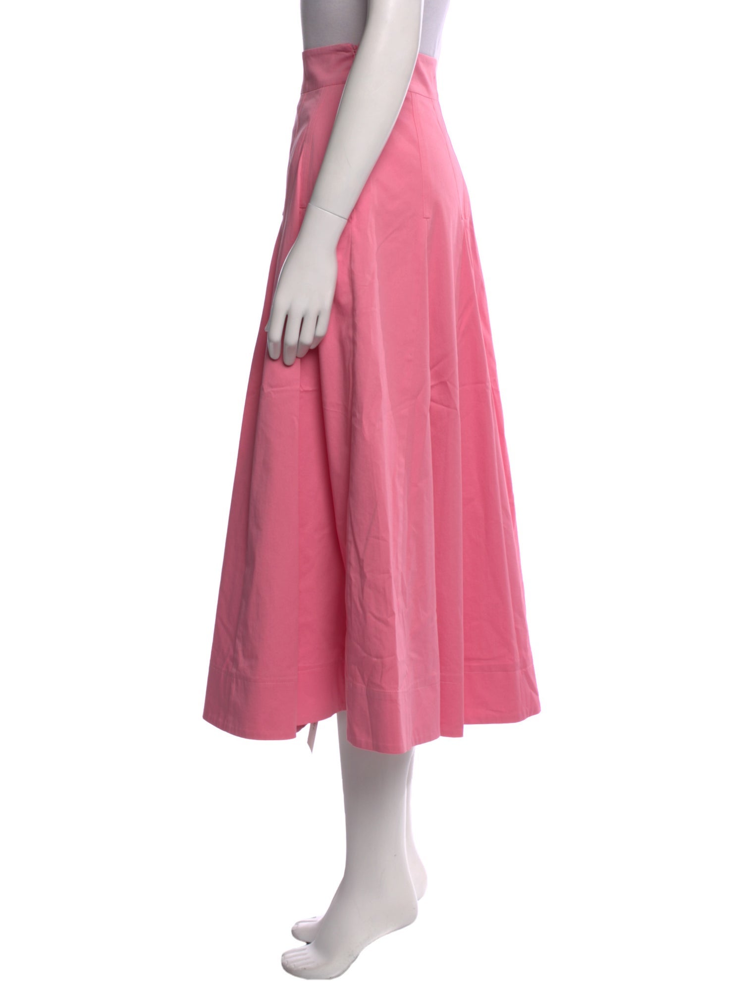 ME+EM Pleated Accents Midi Length Skirt