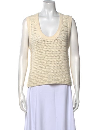 ME+EM Scoop Neck Sleeveless Top