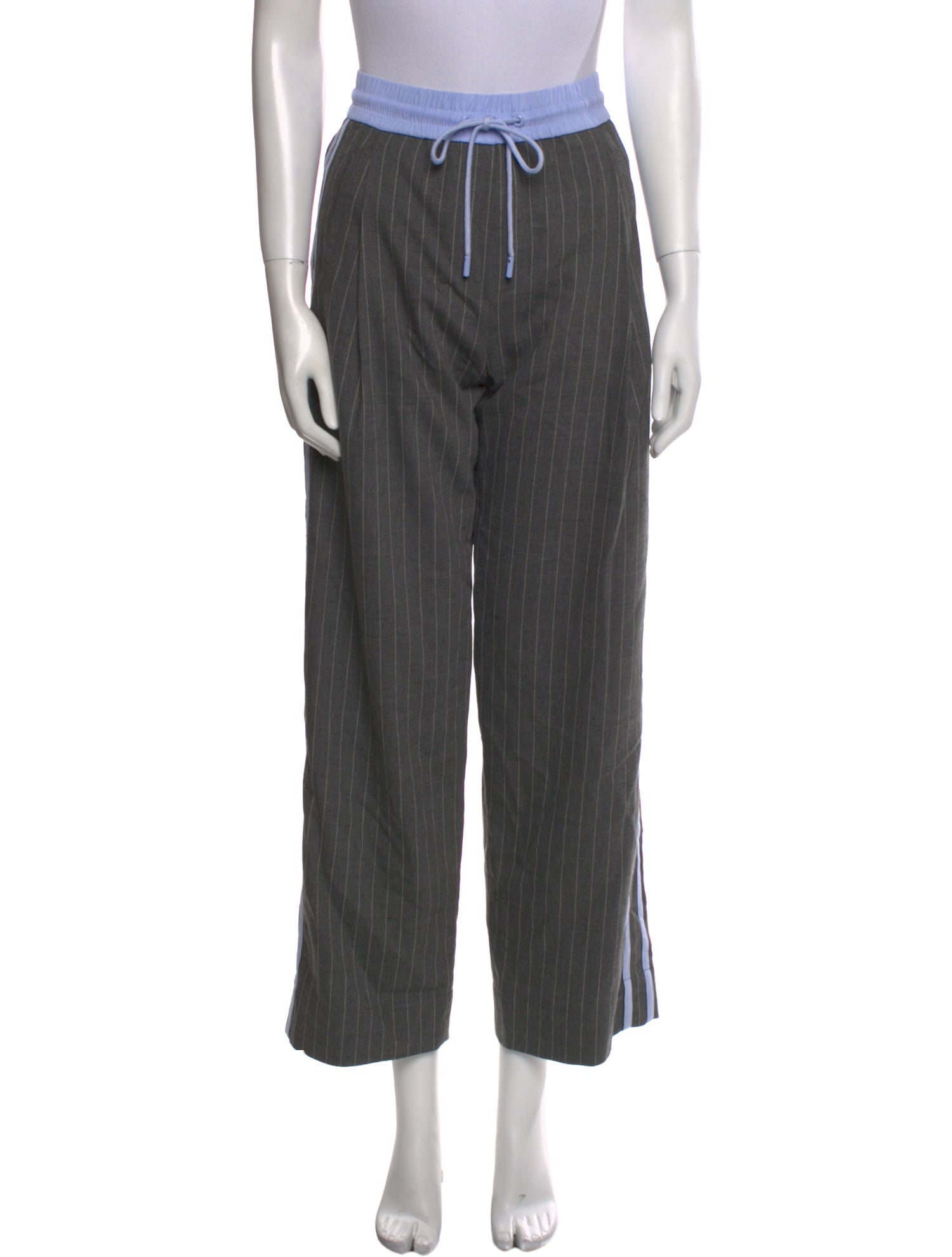 ME+EM Striped Wide Leg Pants