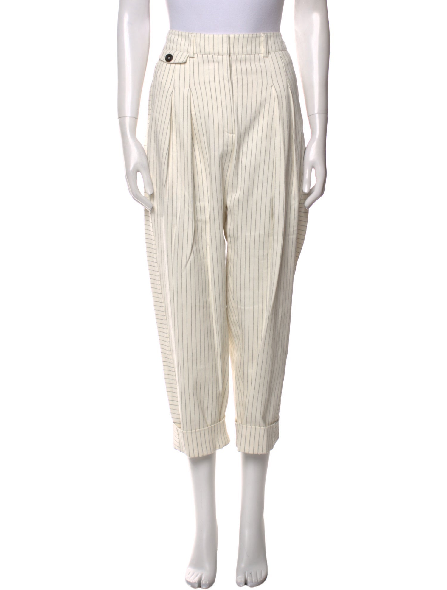 ME+EM Striped Straight Leg Pants