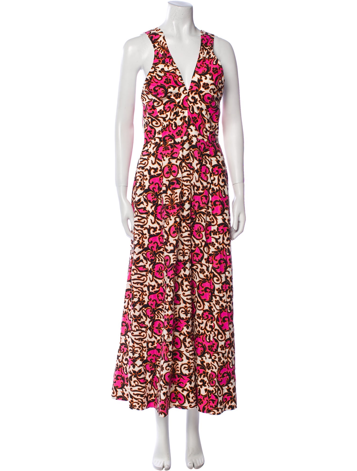 ME+EM Printed Long Dress