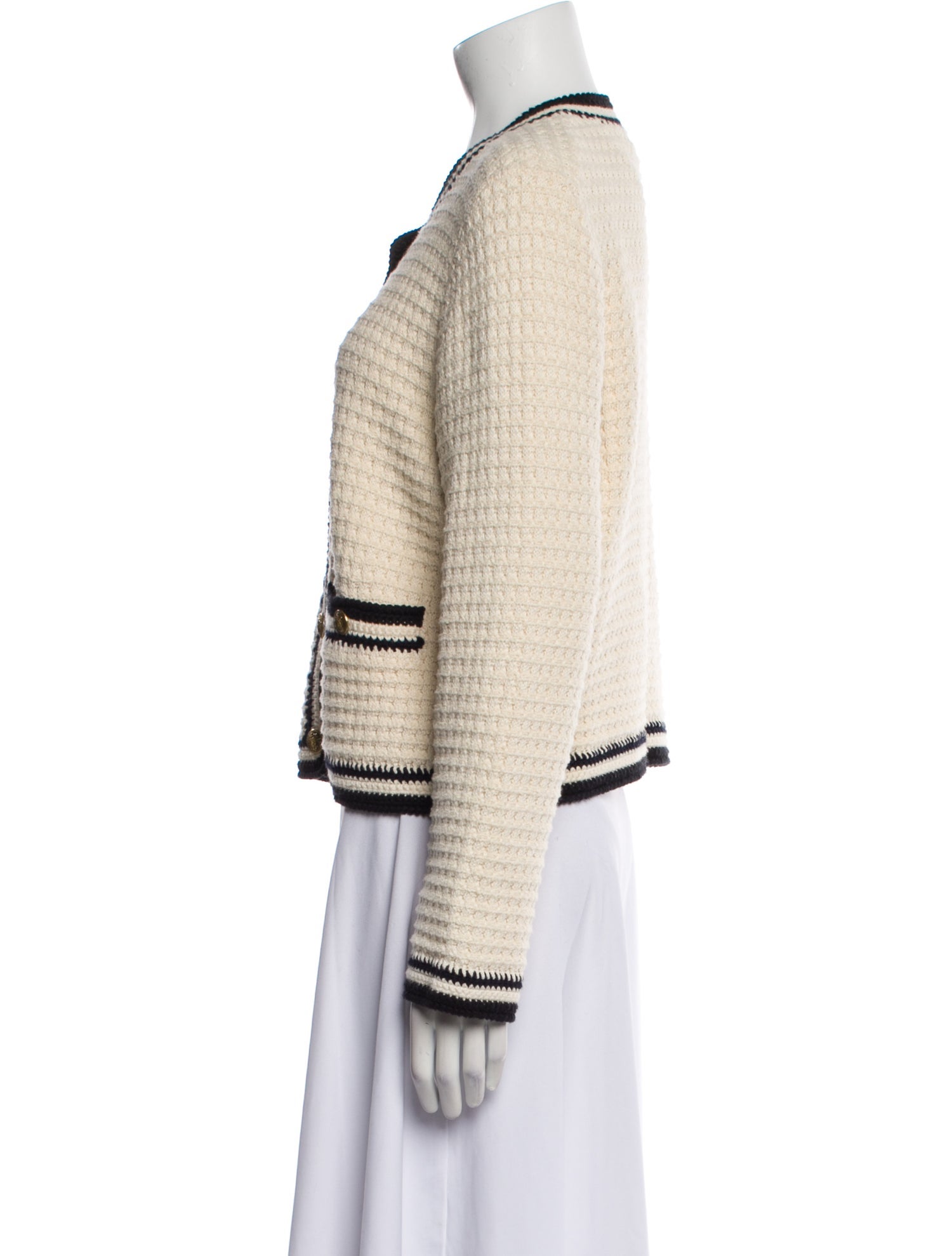 ME+EM Tweed Pattern Evening Jacket