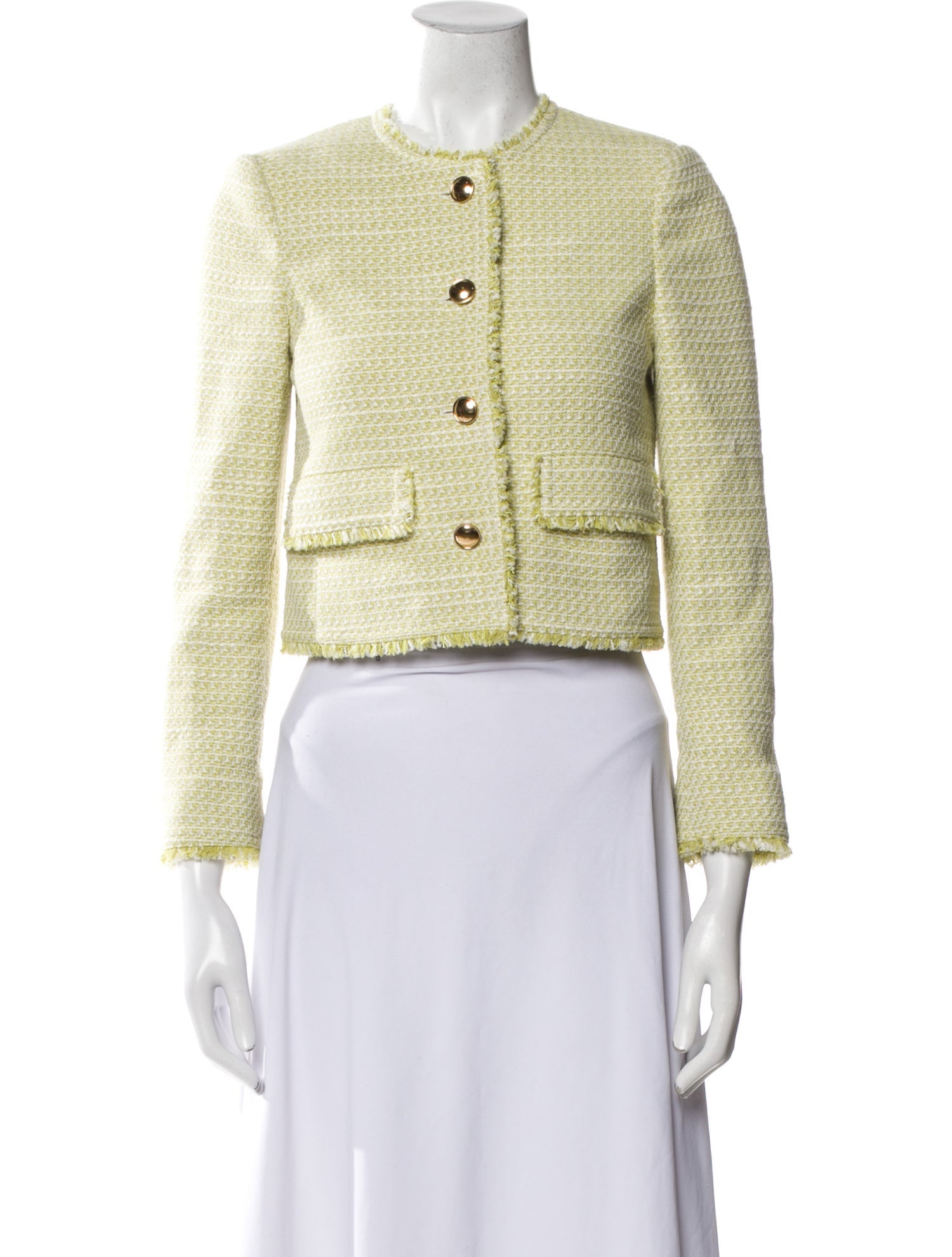 ME+EM Tweed Pattern Evening Jacket