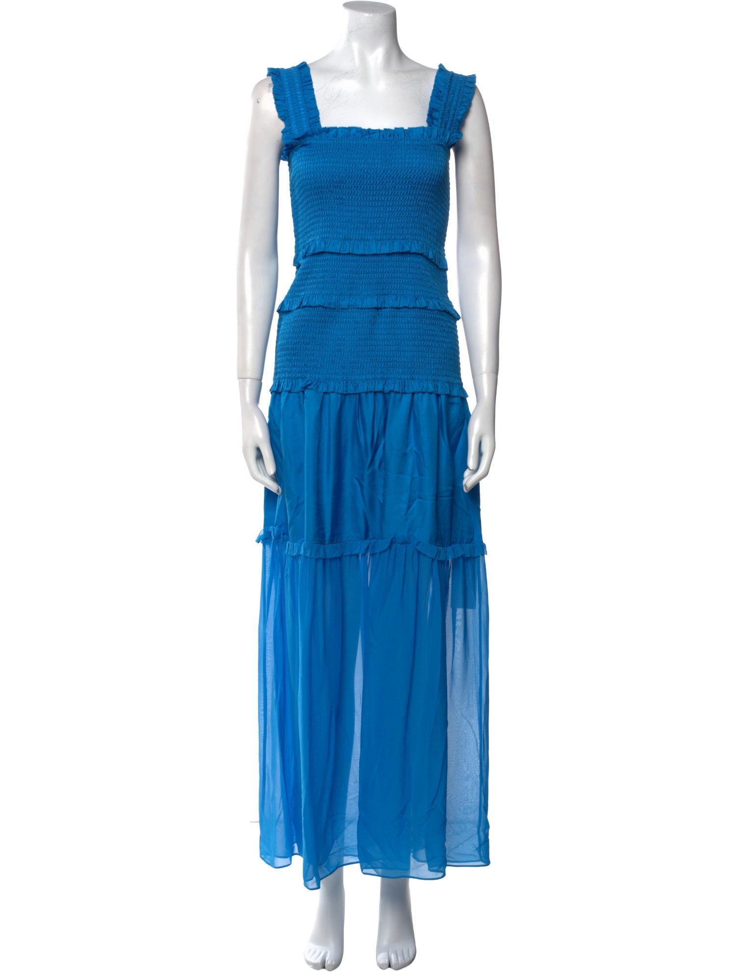 ME+EM Square Neckline Long Dress