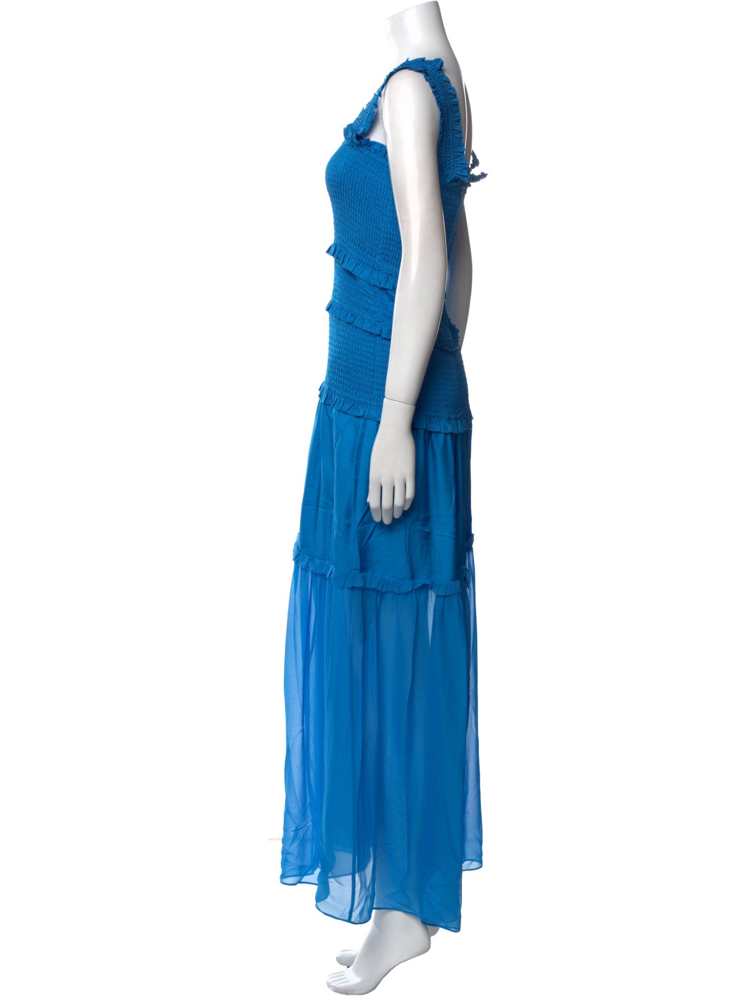 ME+EM Square Neckline Long Dress