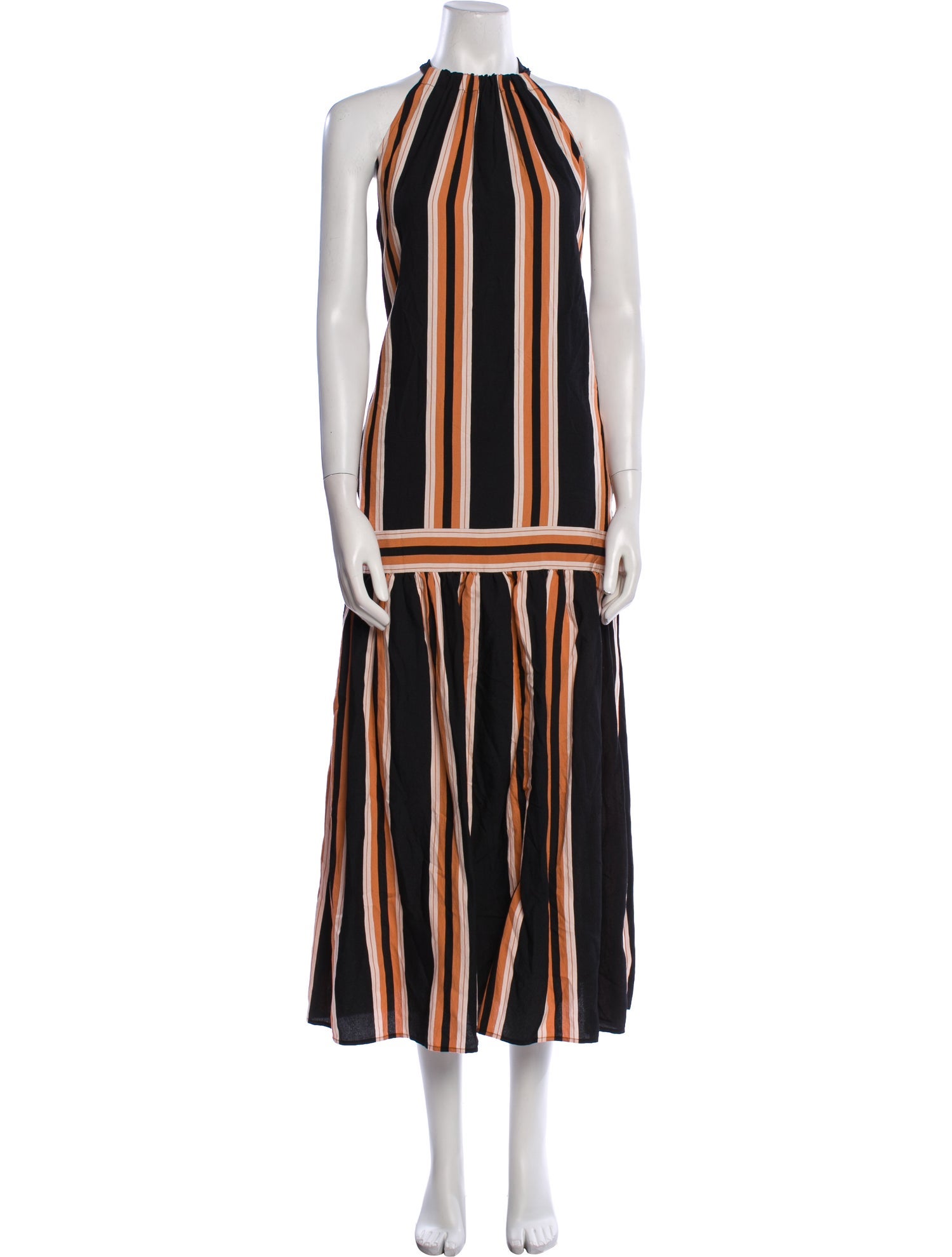 ME+EM Striped Long Dress