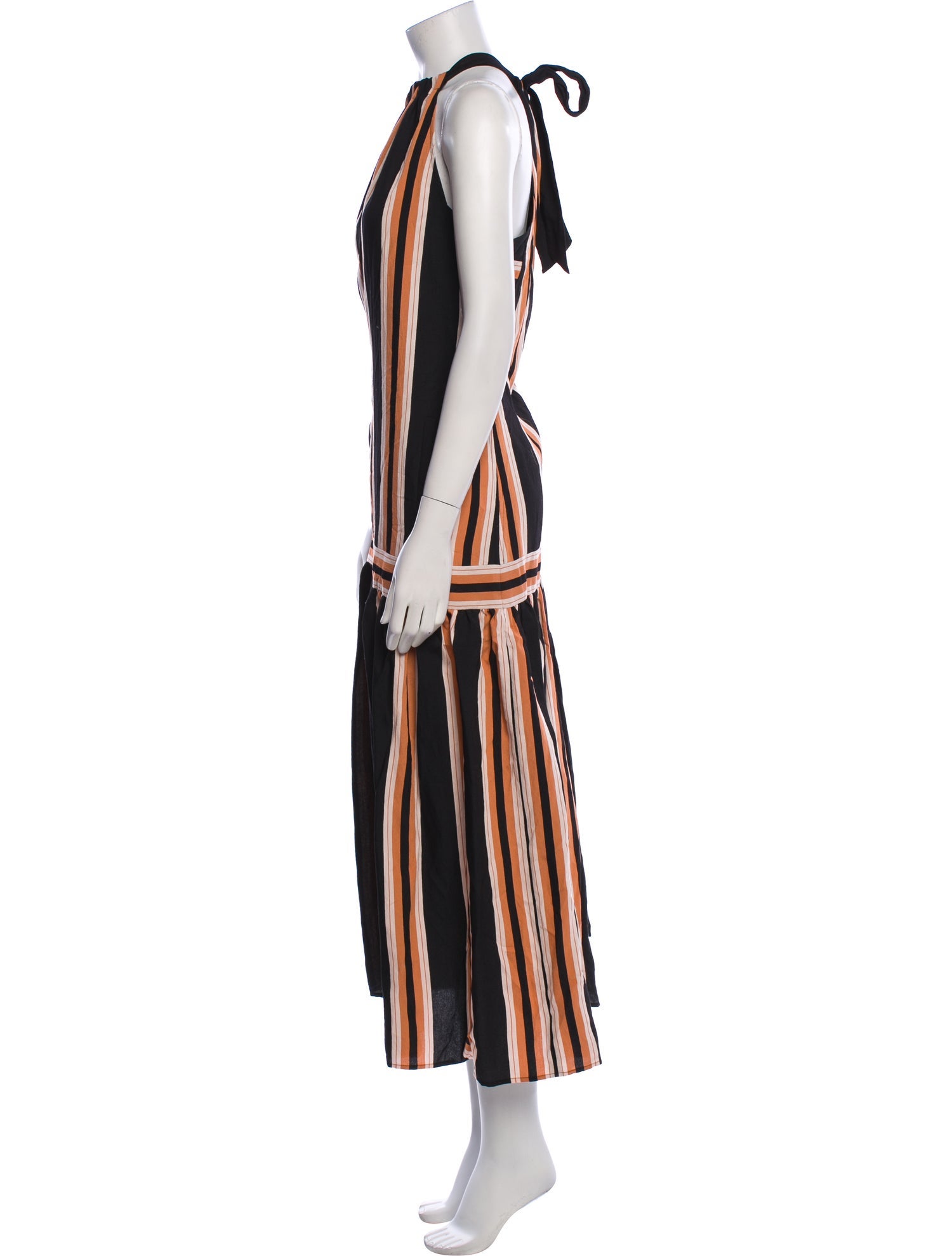 ME+EM Striped Long Dress