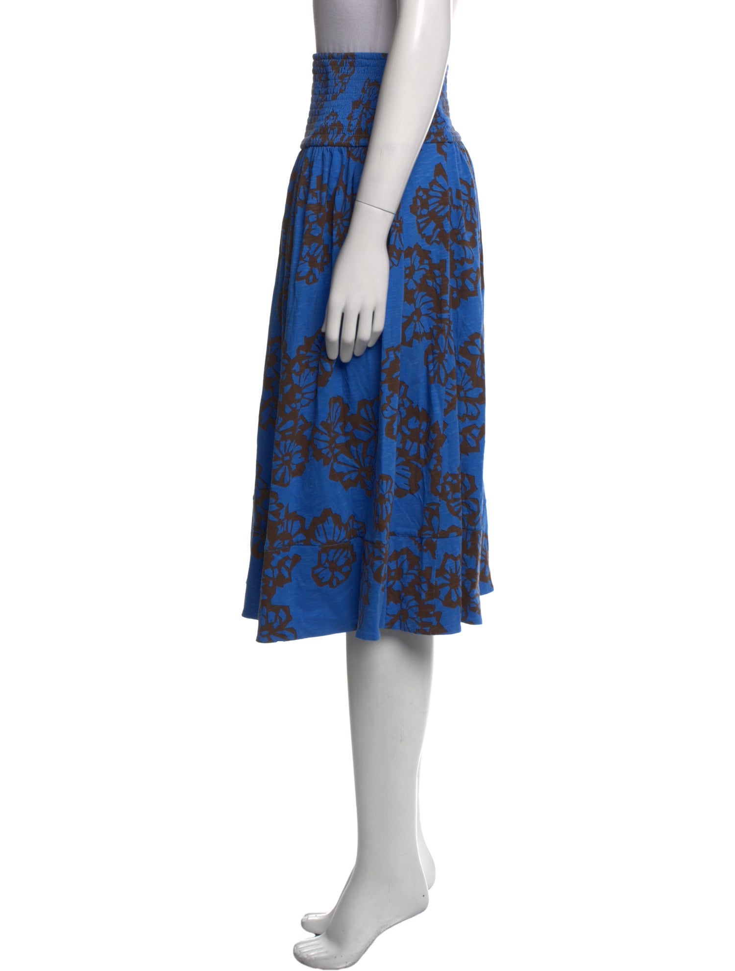 ME+EM Floral Print Knee-Length Skirt