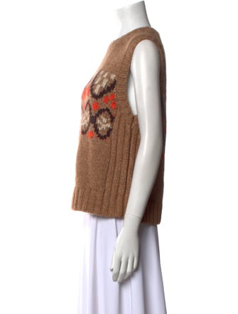 ME+EM Printed Crew Neck Sweater