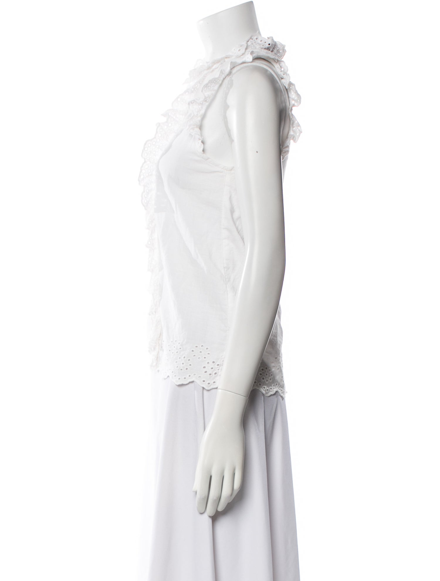 ME+EM Mock Neck Sleeveless Top