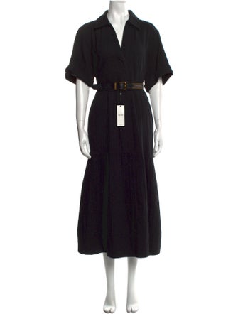 ME+EM V-Neck Long Dress