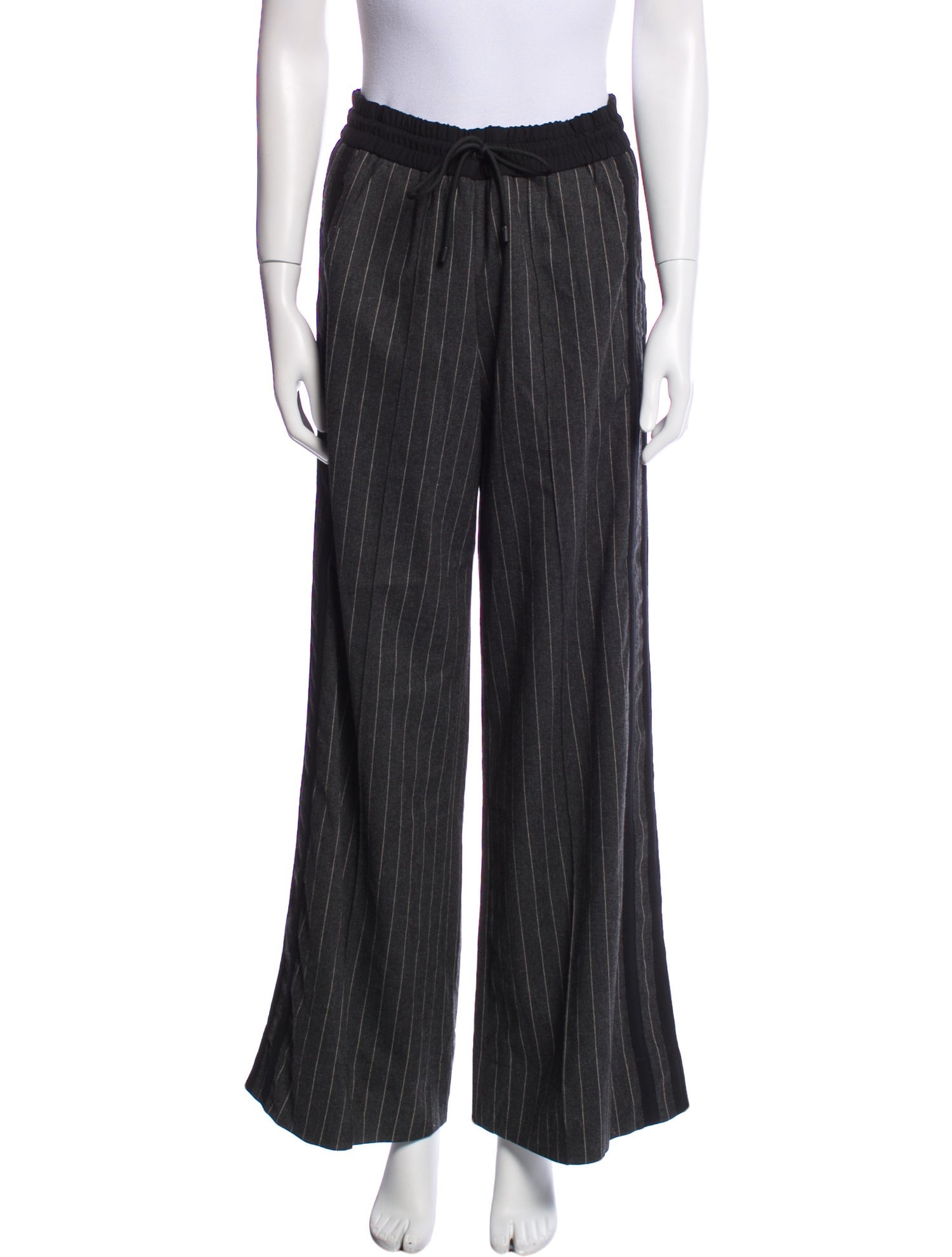 ME+EM Striped Wide Leg Pants