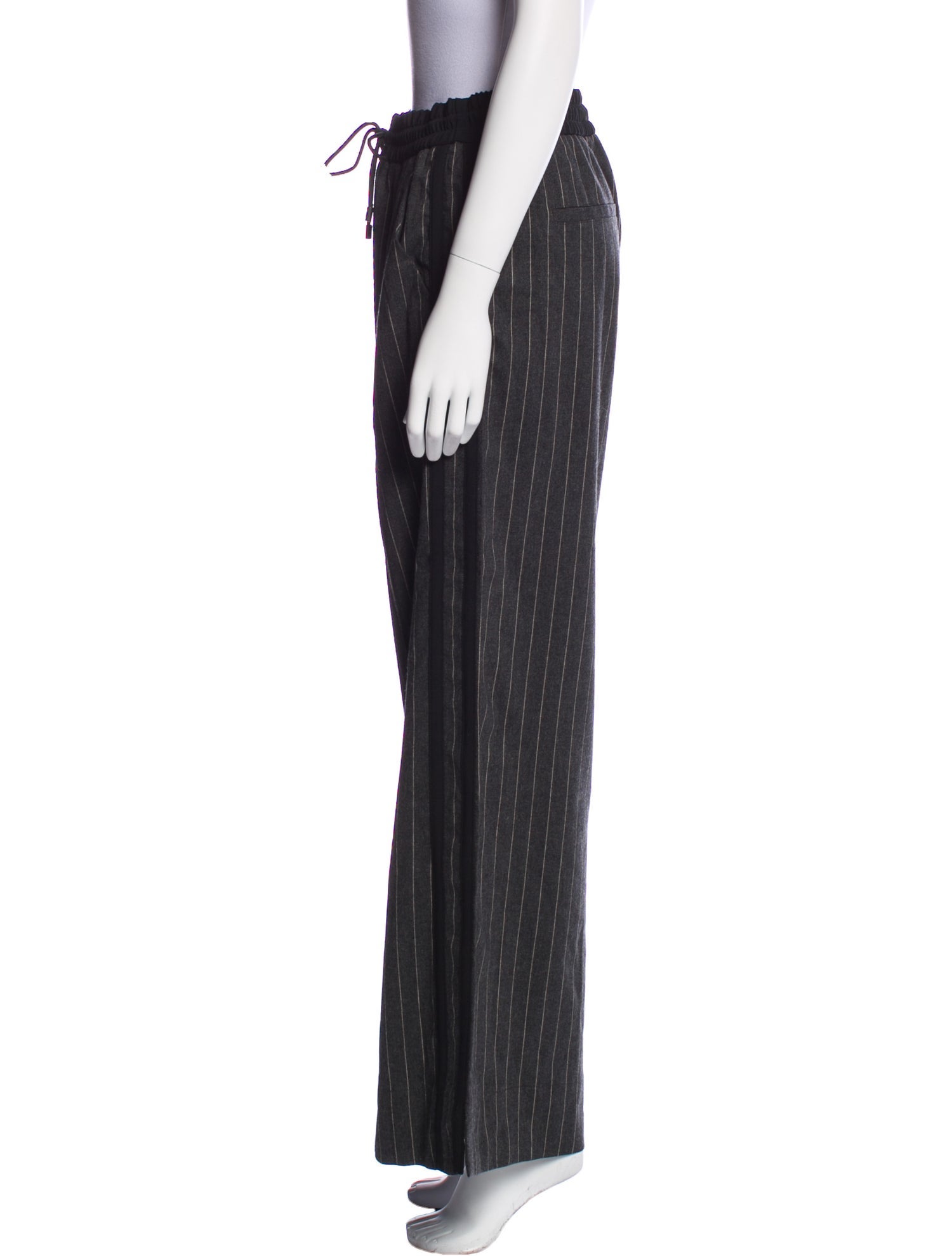 ME+EM Striped Wide Leg Pants