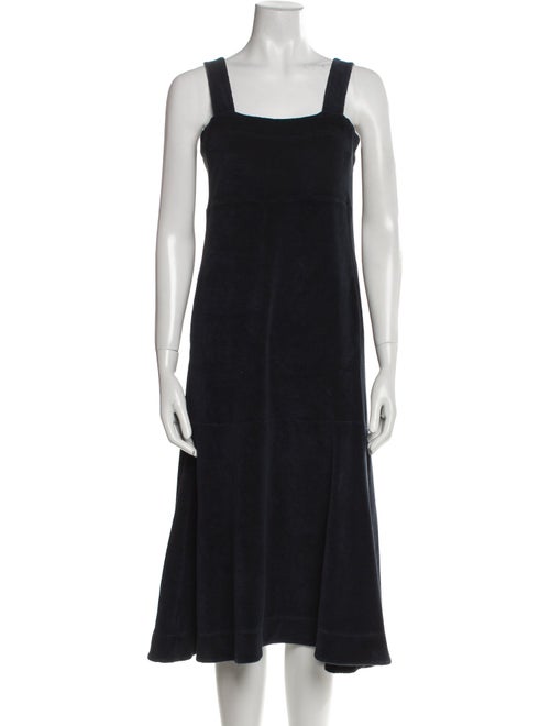 ME+EM Square Neckline Midi Length Dress