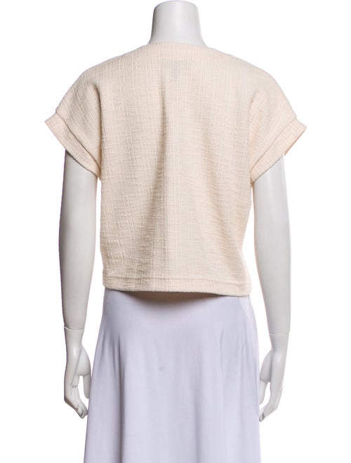 ME+EM V-Neck Short Sleeve Crop Top