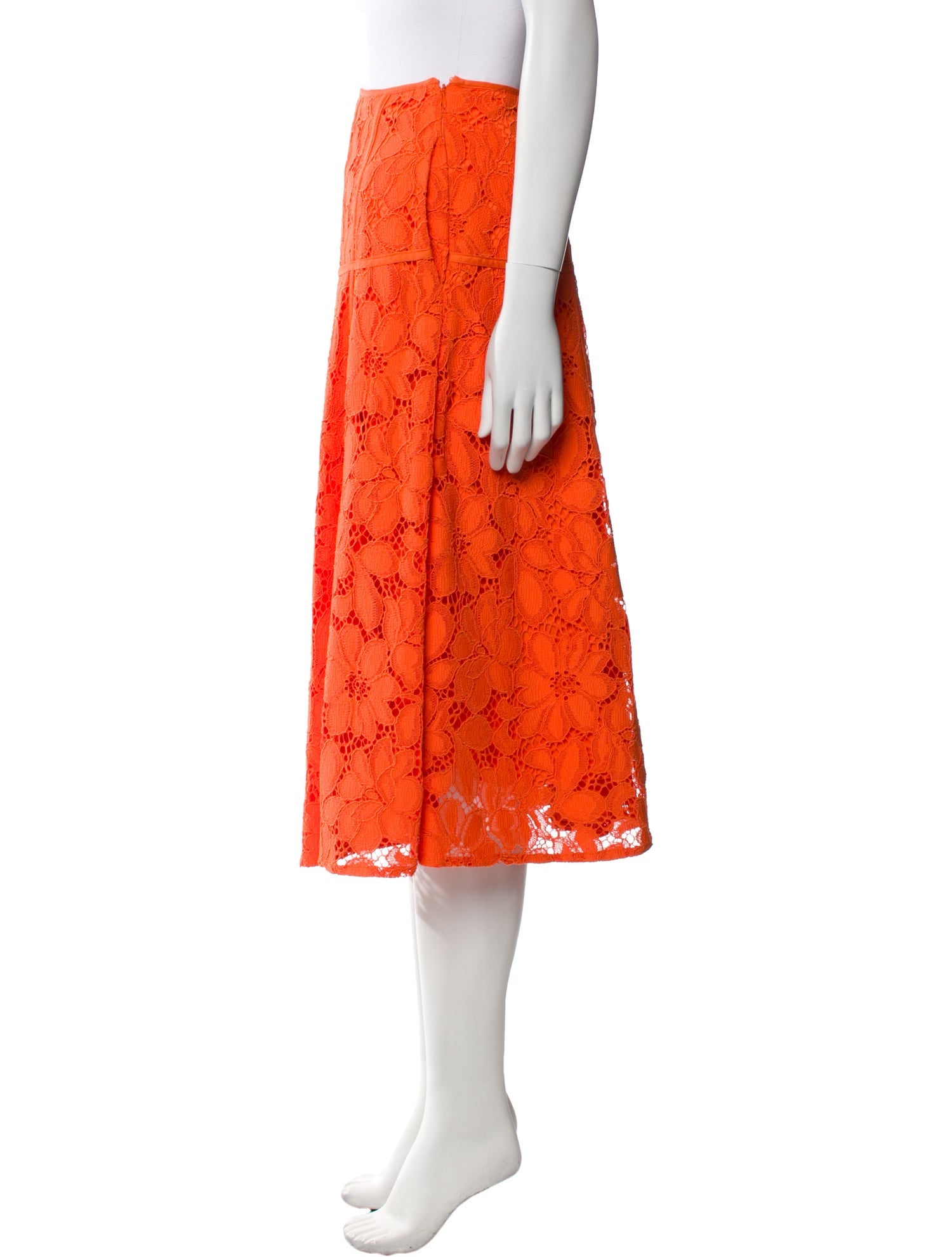 ME+EM Floral Print Knee-Length Skirt