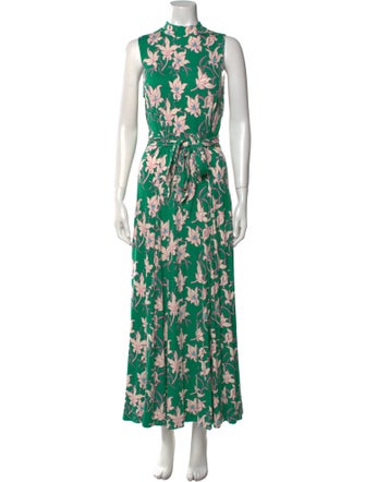 ME+EM Floral Print Long Dress