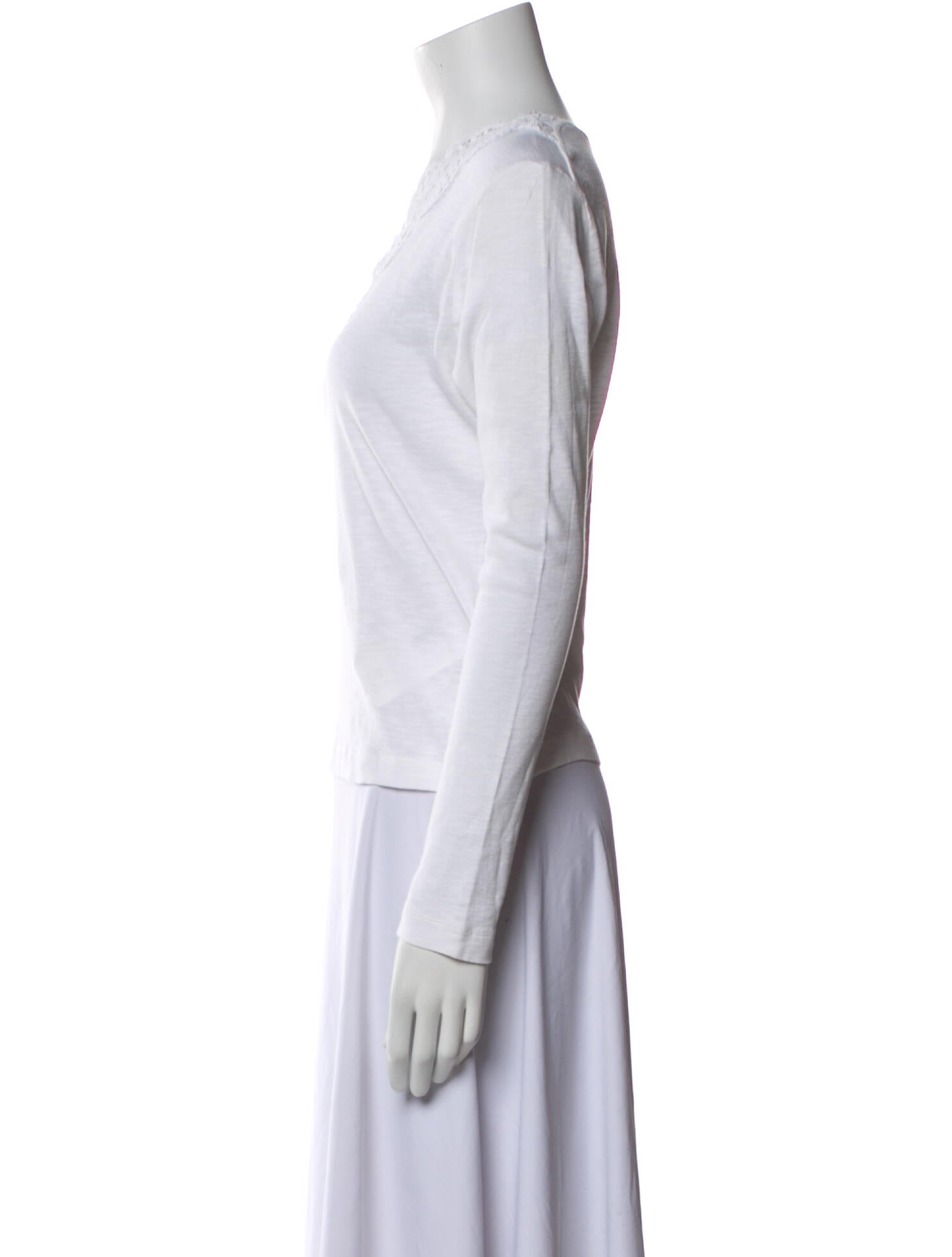 ME+EM V-Neck Long Sleeve Top