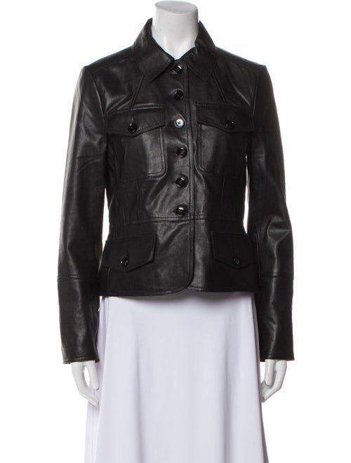 ME+EM Leather Biker Jacket