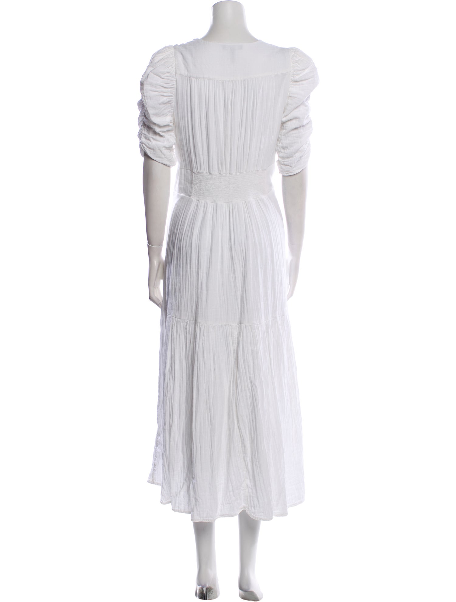 ME+EM V-Neck Midi Length Dress