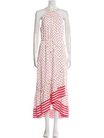 ME+EM Polka Dot Print Long Dress
