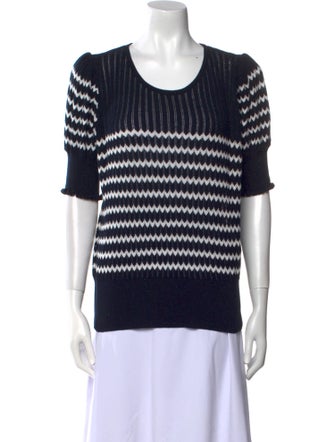 ME+EM Striped Scoop Neck Sweater