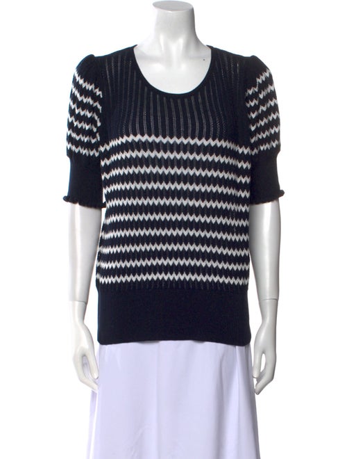 ME+EM Striped Scoop Neck Sweater