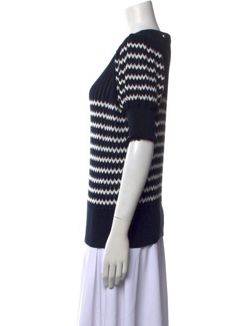 ME+EM Striped Scoop Neck Sweater