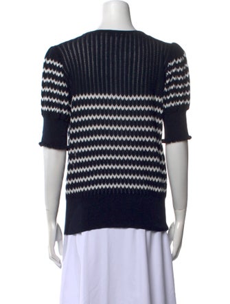 ME+EM Striped Scoop Neck Sweater