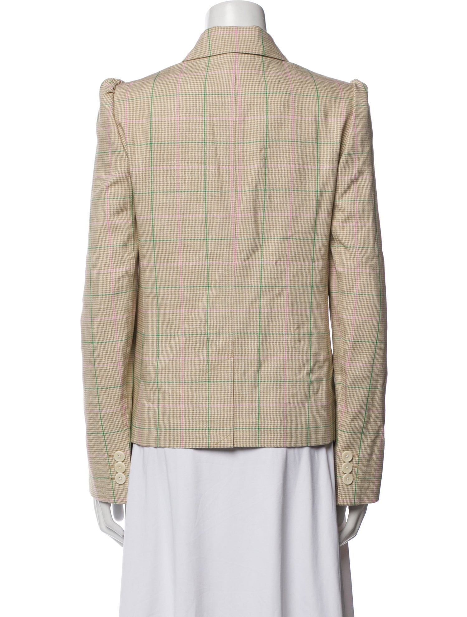 ME+EM Plaid Print Blazer