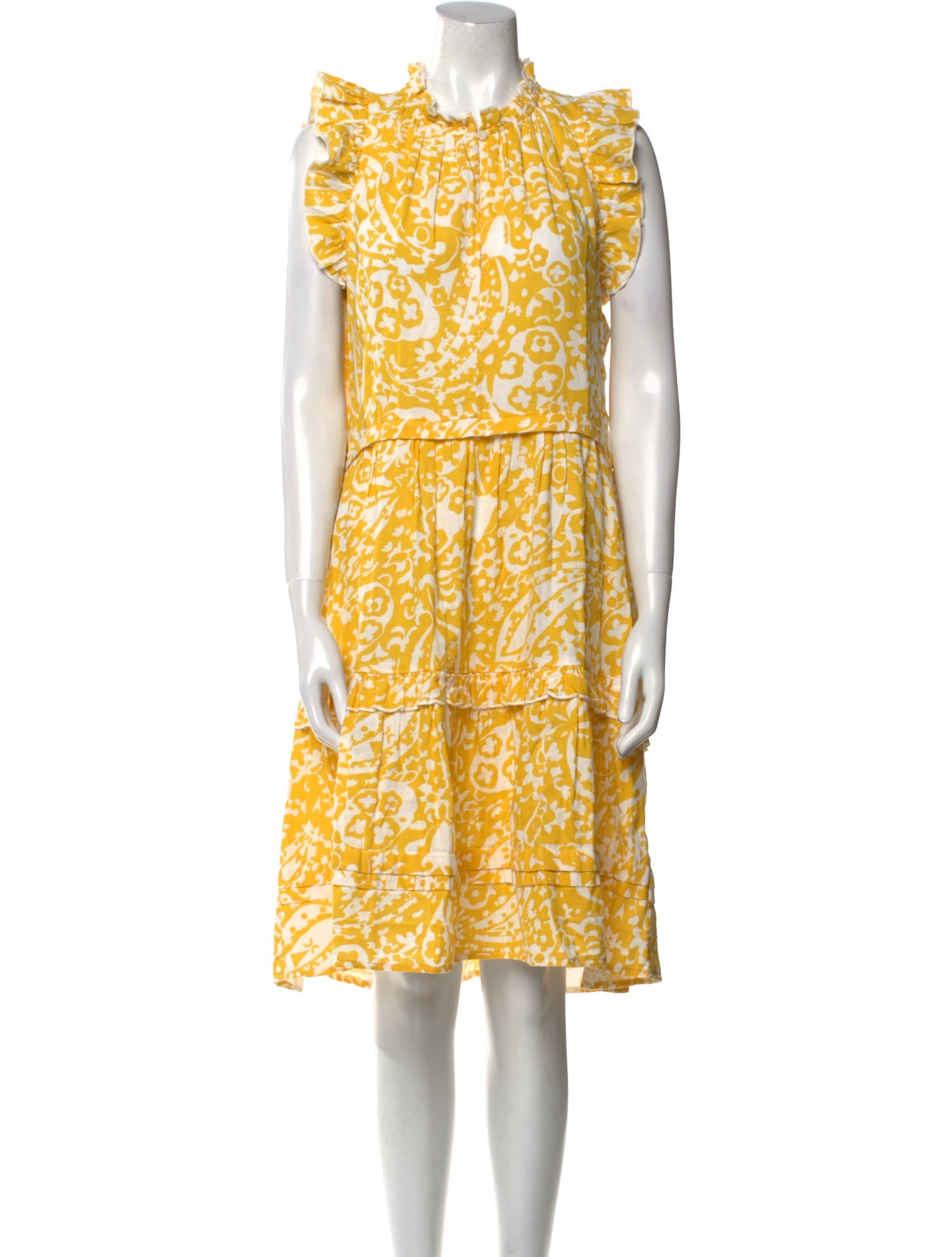 ME+EM Printed Midi Length Dress