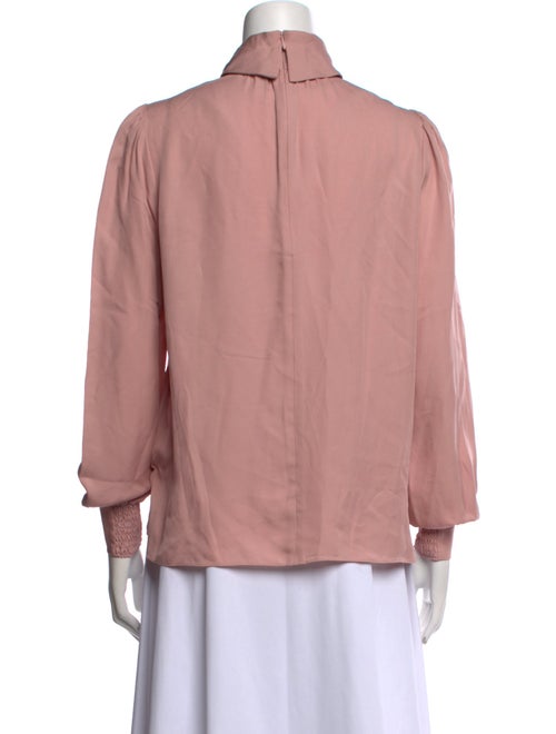 ME+EM Silk Mock Neck Blouse