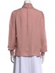 ME+EM Silk Mock Neck Blouse