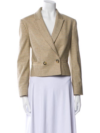 ME+EM Plaid Print Blazer