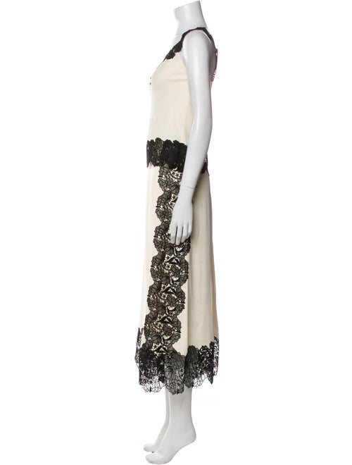 ME+EM Printed Lace Trim Embellishment Skirt Set