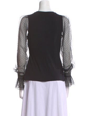 ME+EM Crew Neck Three-Quarter Sleeve Top