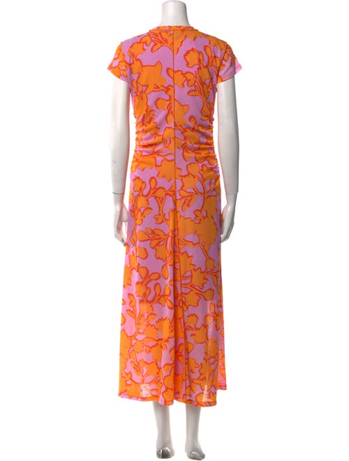 ME+EM Floral Print Long Dress