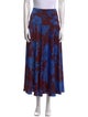 ME+EM Floral Print Midi Length Skirt