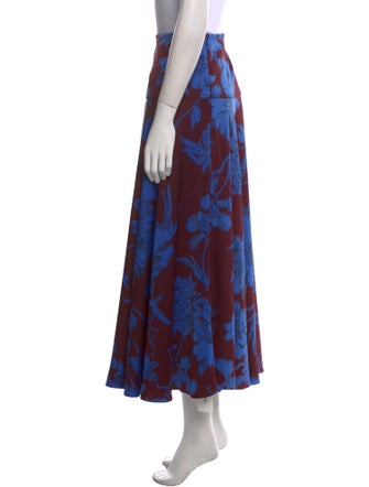 ME+EM Floral Print Midi Length Skirt