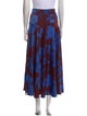 ME+EM Floral Print Midi Length Skirt