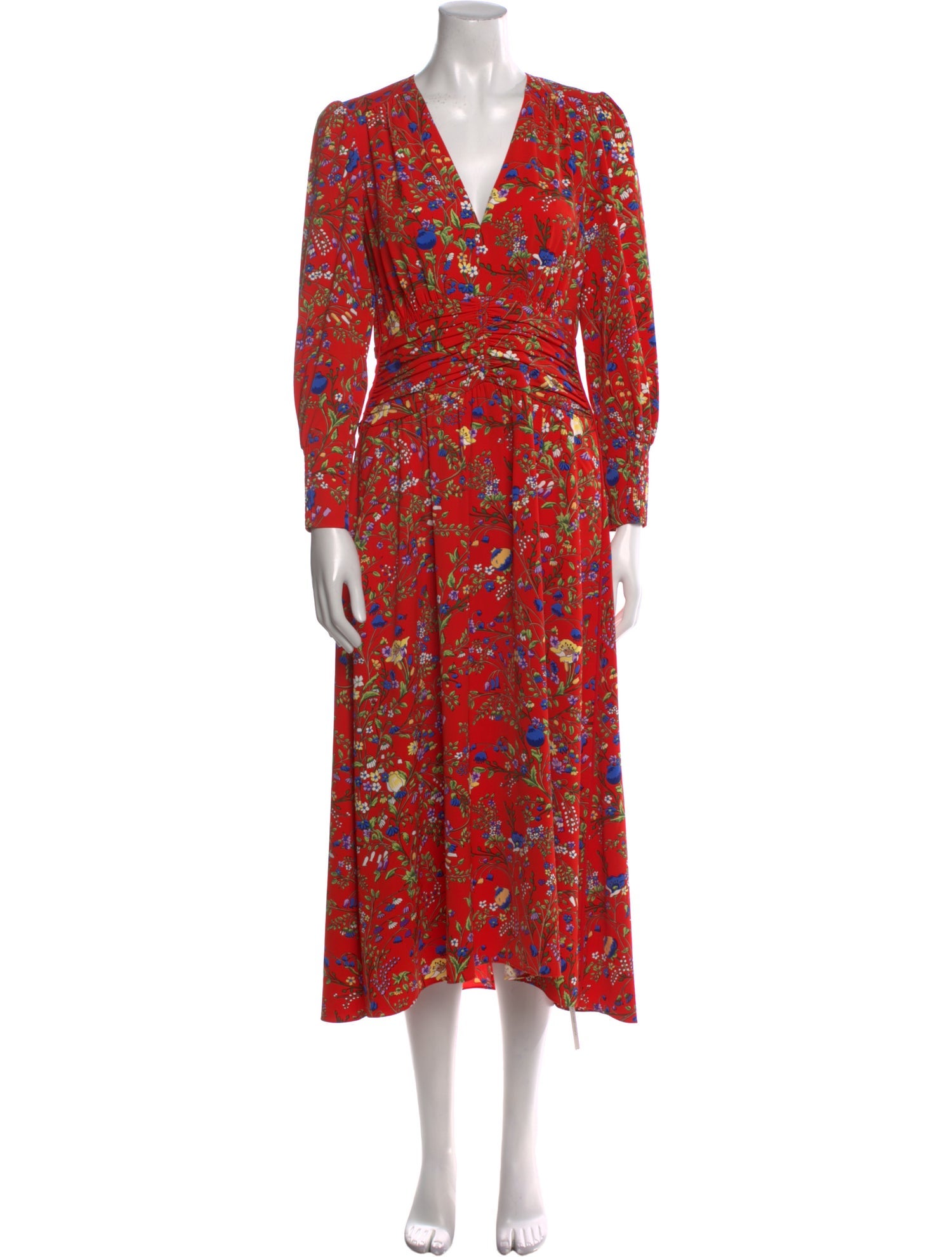 ME+EM Floral Print Long Dress