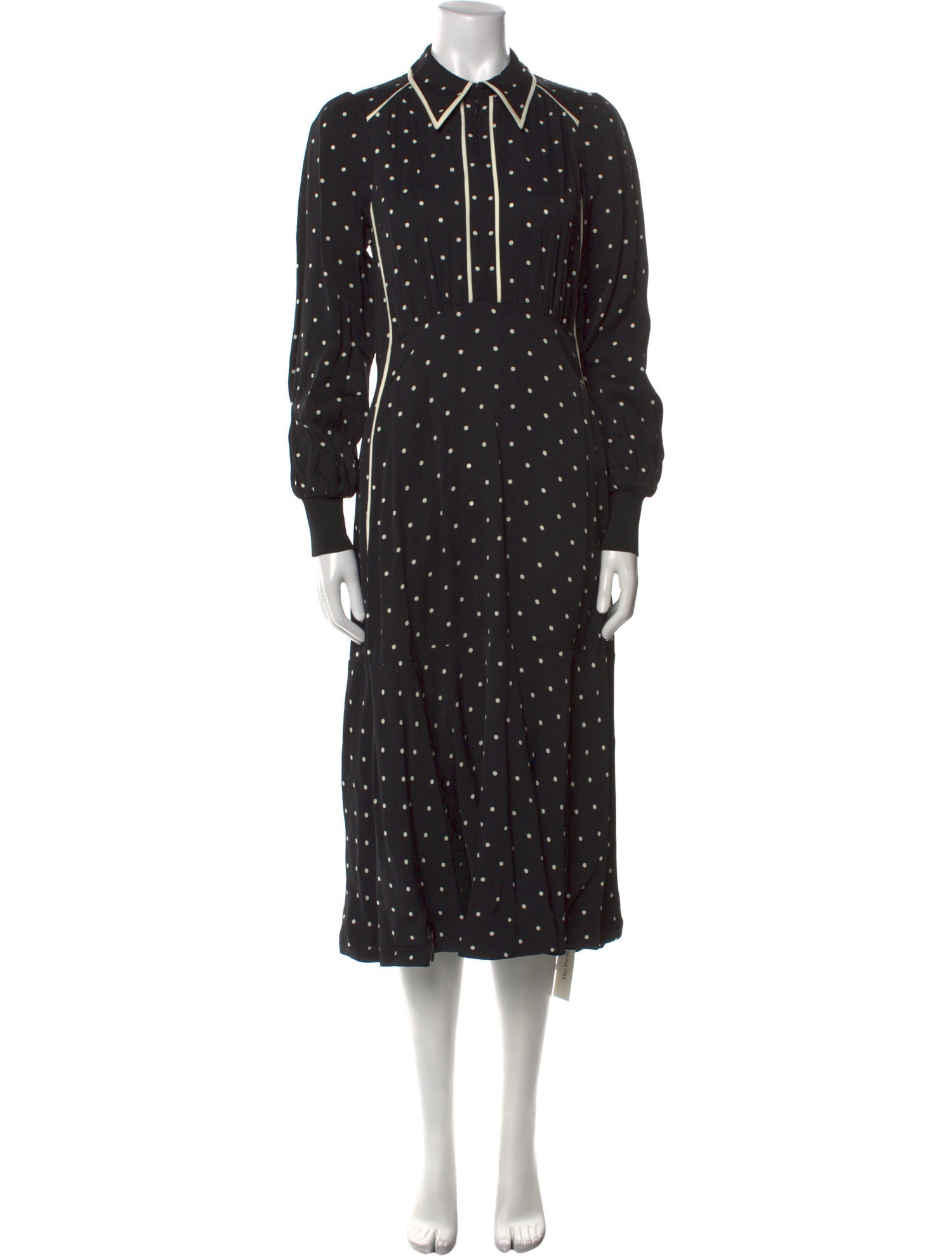 ME+EM Polka Dot Print Midi Length Dress w/ Tags