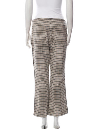 ME+EM Plaid Print Wide Leg Pants