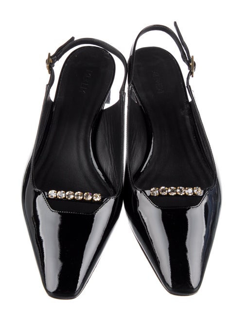 ME+EM Patent Leather Slingback Pumps