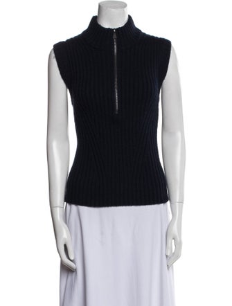 ME+EM Wool Mock Neck Top