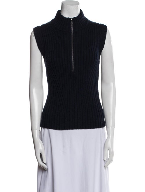 ME+EM Wool Mock Neck Top