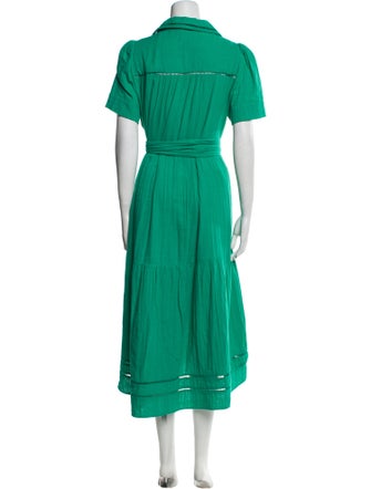 ME+EM V-Neck Midi Length Dress