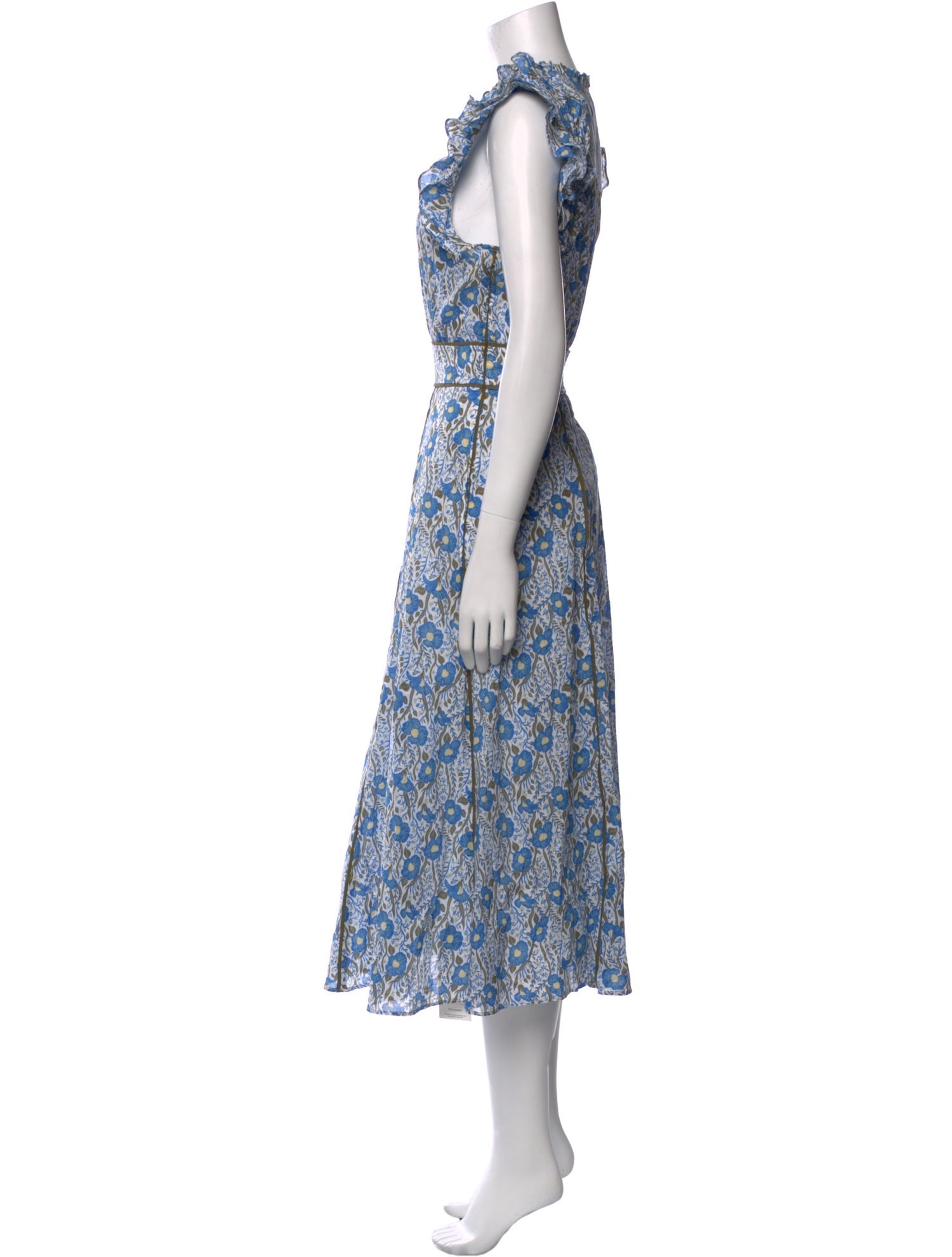 ME+EM Floral Print Long Dress